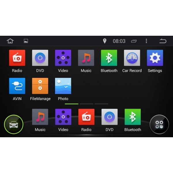 Radio DVD GPS Android HD QUAD CORE Toyota Corolla 2014 REF: TR1726