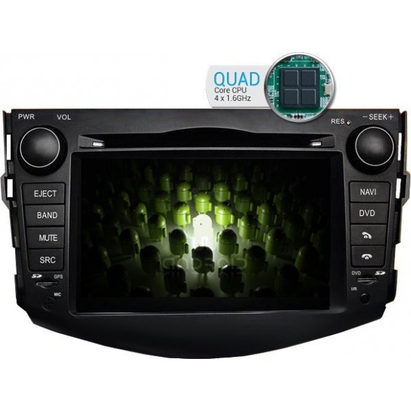 Radio DVD GPS Android 9 QUAD CORE Toyota RAV4 2006 - 2012 REF: TR1730