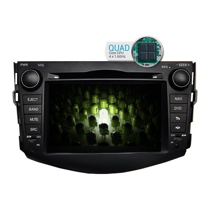 Radio DVD GPS Android 9 QUAD CORE Toyota RAV4 2006 - 2012 REF: TR1730