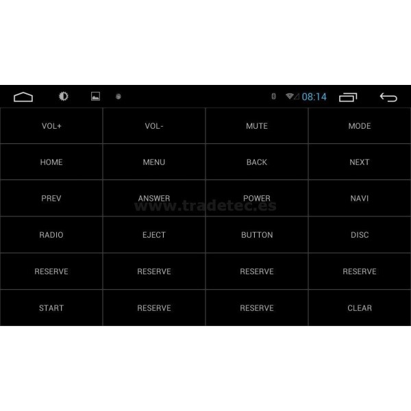  Radio GPS Android 8,1 táctil 2 DIN TR3264