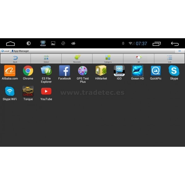  Radio GPS Android 8,1 táctil 2 DIN TR3264