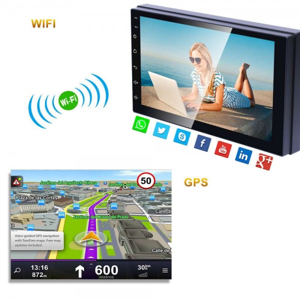  Radio GPS Android 8,1 táctil 2 DIN TR3264