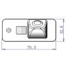 Rearview parking camera for Audi A6 C6, A4 B8, Q7, A8, A3 TR240