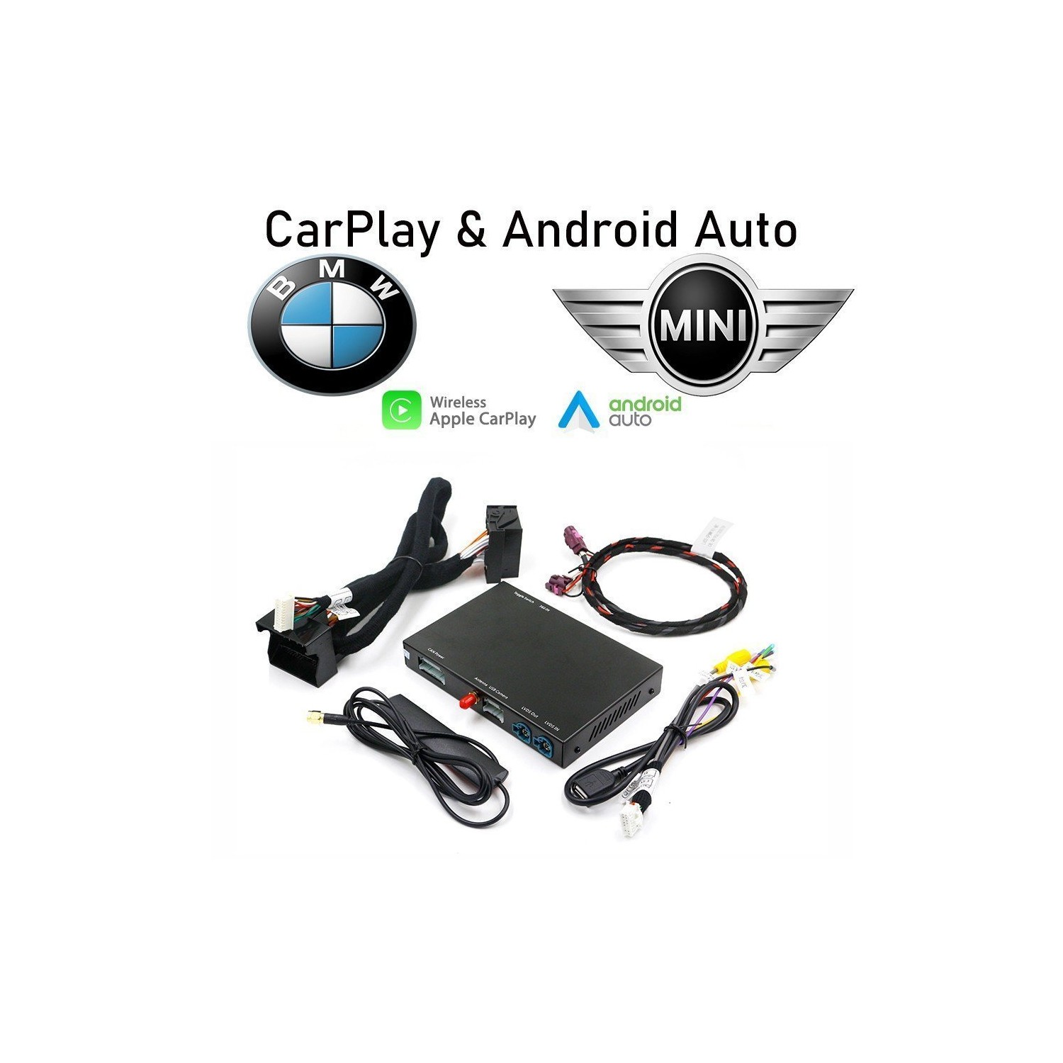 Carplay Wireless BMW Mini Android  Auto EVO CIC NBT ID5 ID6