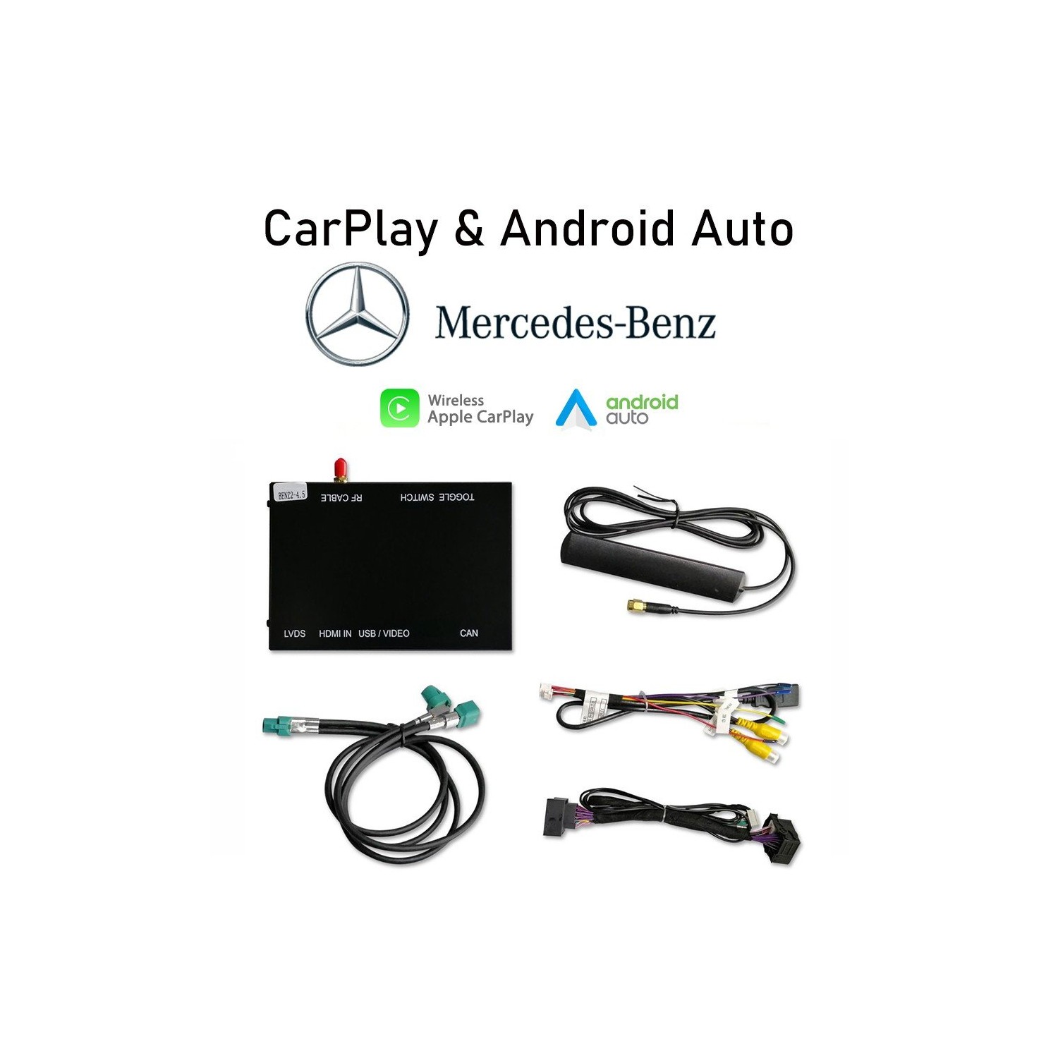 Interface Carplay & Android Auto MERCEDES BENZ WIRELESS TR3146