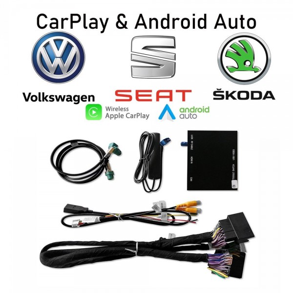 Interface Carplay & Android Auto Volkswagen Seat Skoda MQB WIRELESS TR3554
