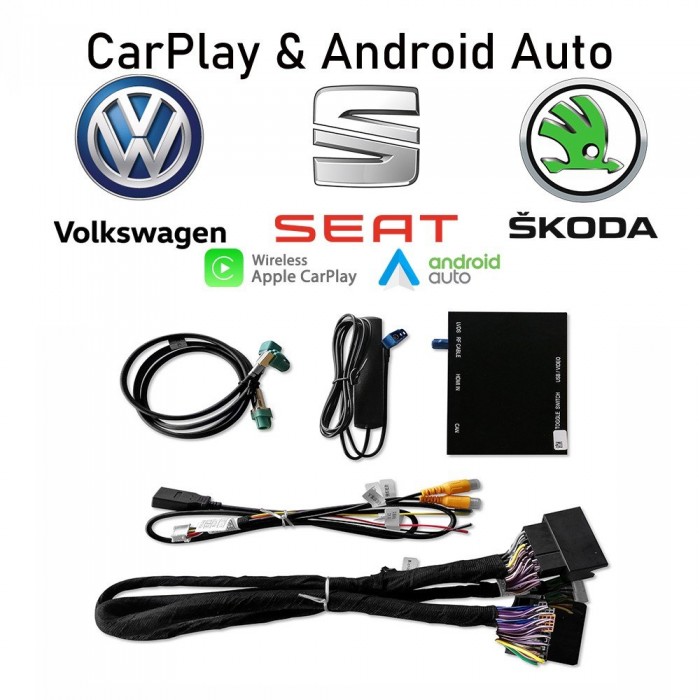 Interface Carplay & Android Auto Volkswagen Seat Skoda MQB WIRELESS TR3554