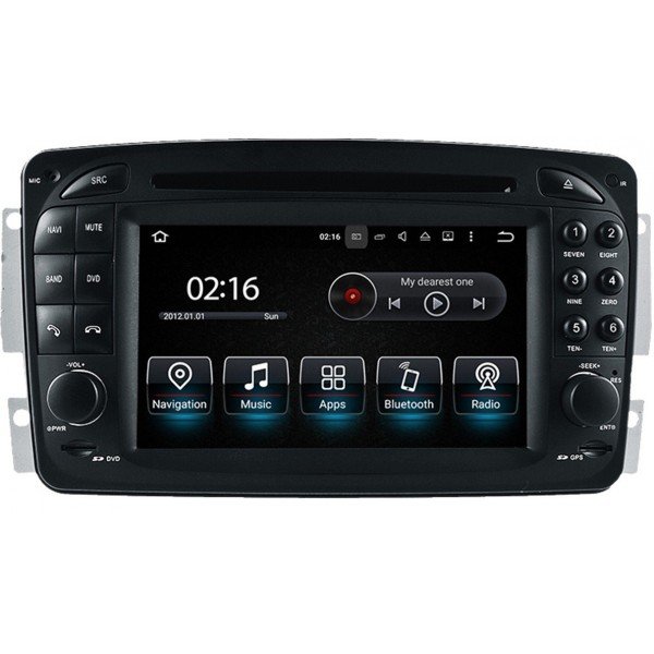 Radio navegador GPS Mercedes Clase C W203, G W463, Vaneo, Viano, Vito. Android 10 TR3569