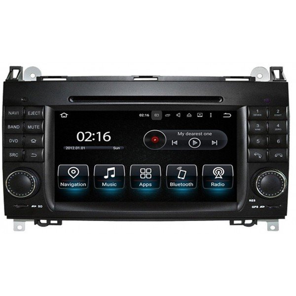 Radio navegador GPS Mercedes Benz Clase A W169, B W245, Viano, Vito, Sprinter, Crafter Android 10 TR3572