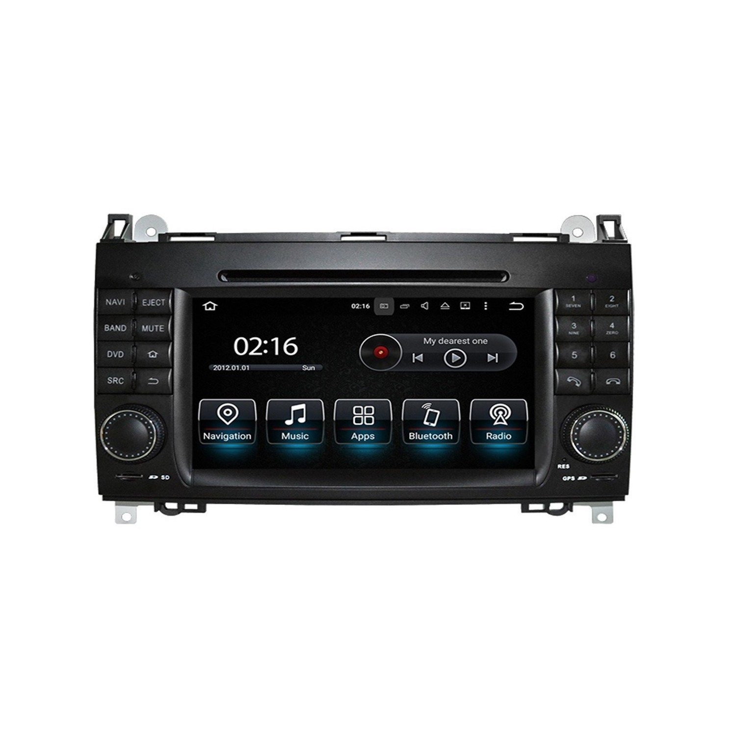 Radio navegador GPS Mercedes Benz Clase A W169, B W245, Viano, Vito, Sprinter, Crafter Android 10 TR3572