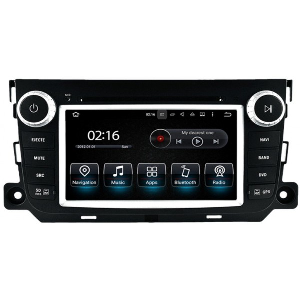 Radio GPS head unit Smart Fortwo Android 10 TR3578