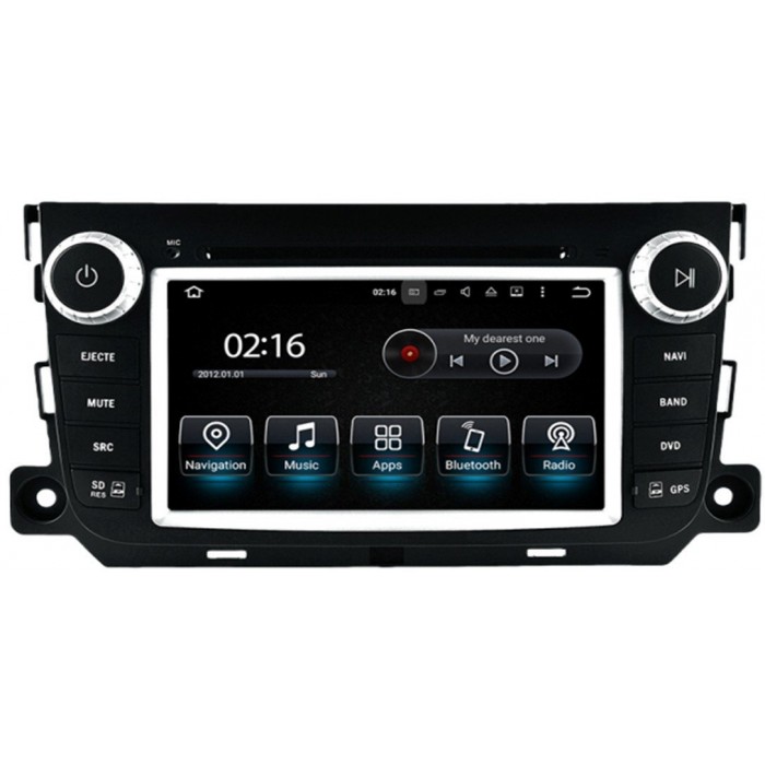 Radio navegador GPS Smart Fortwo Android 10 TR3578