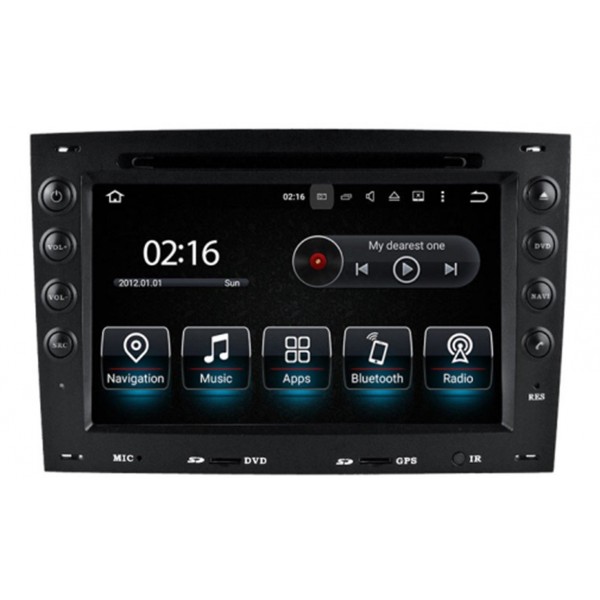 Radio navegador GPS Renault Megane 2 Android 10 TR2106