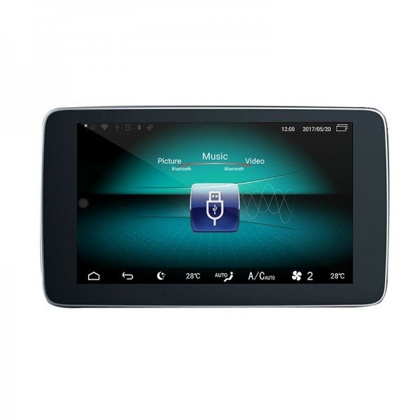 Pantalla 9" GPS Mercedes Benz GLK X204 Android 10 4G LTE TR3614