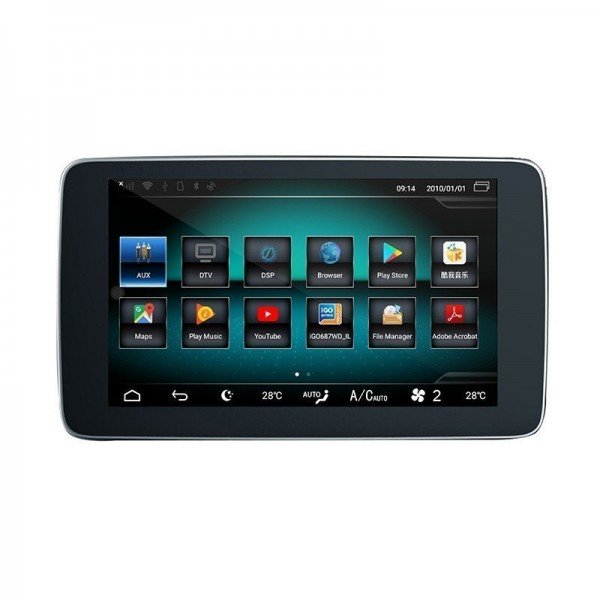 Pantalla 9" GPS Mercedes Benz GLK X204 Android 10 4G LTE TR3614