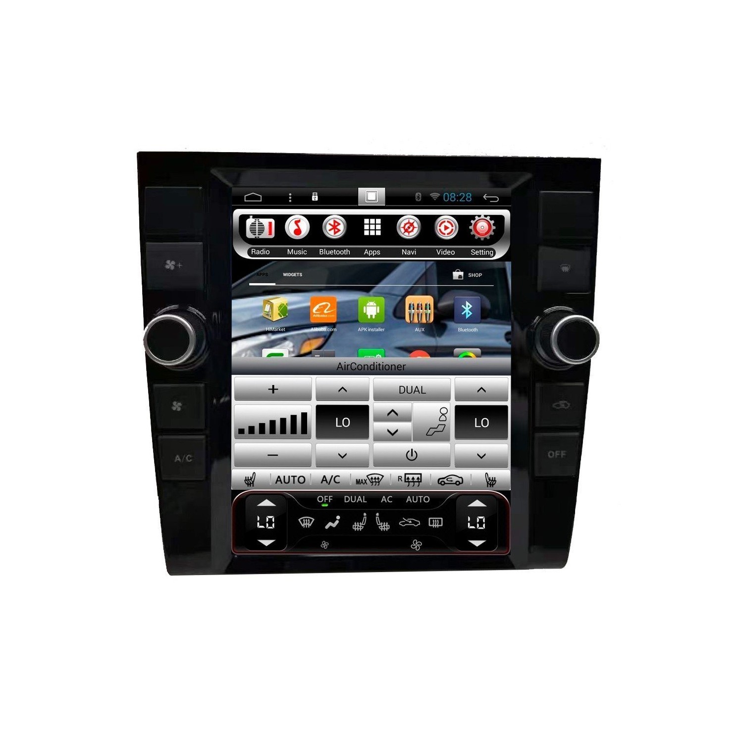 Radio GPS head unit Tesla style Audi A4 B6 & B7 ANDROID