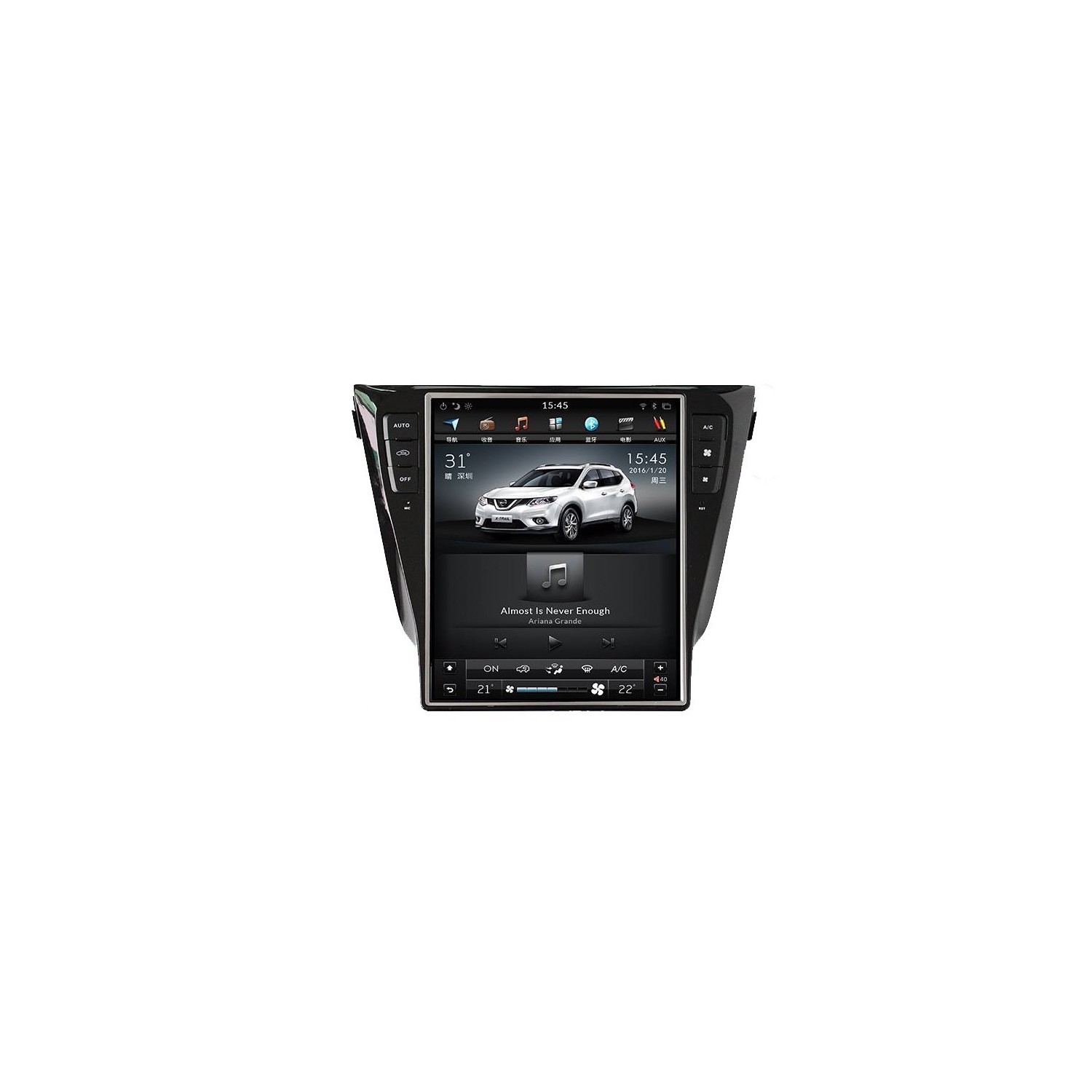 Radio GPS ANDROID TESLA STYLE Nissan Qashqai 