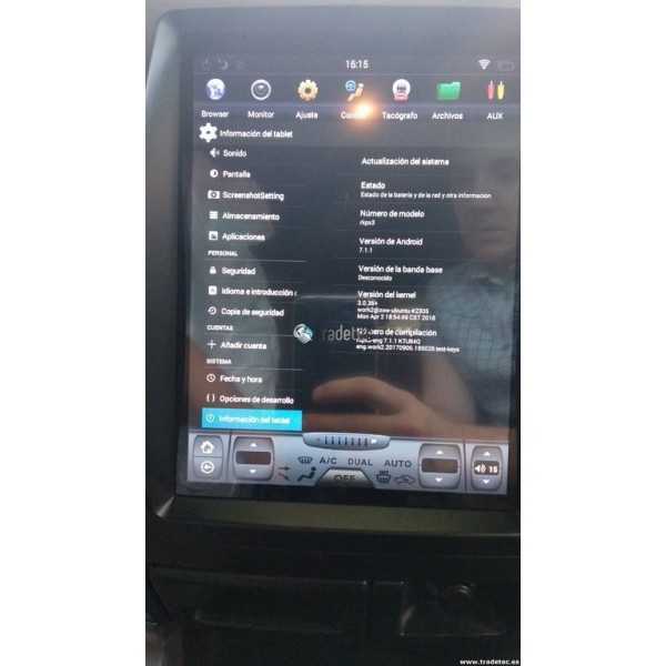 Radio GPS head unit TESLA STYLE Lexus IS