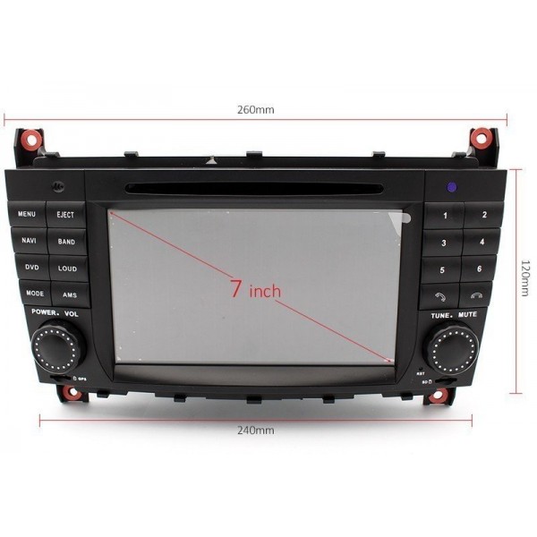 GPS OCTA CORE 4GB RAM Mercedes C W203