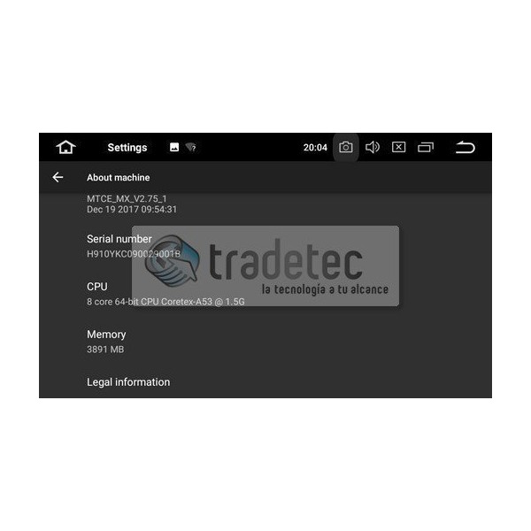 GPS Android 9,0 OCTA CORE 4GB RAM FORD TR2701