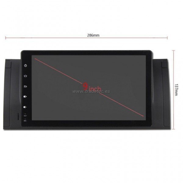 Radio DVD GPS BMW Serie 5 E39 y X5 E53 ANDROID 9,1