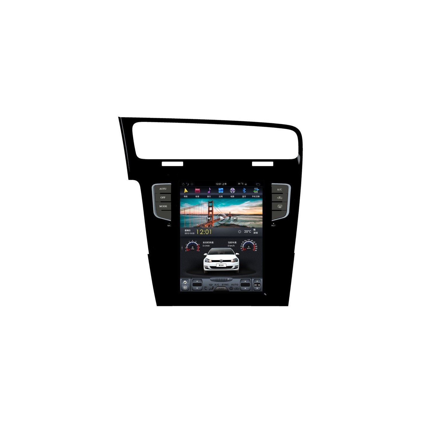 ANDROID TESLA STYLE Volkswagen Golf 7
