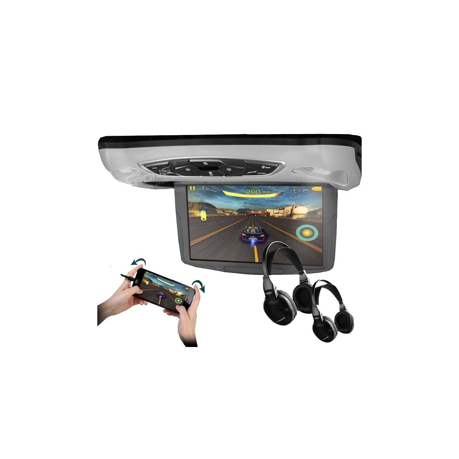 Pantalla techo coche 10,1 pulgadas