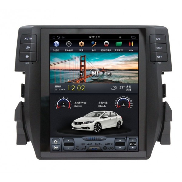 ANDROID TESLA STYLE Honda Civic