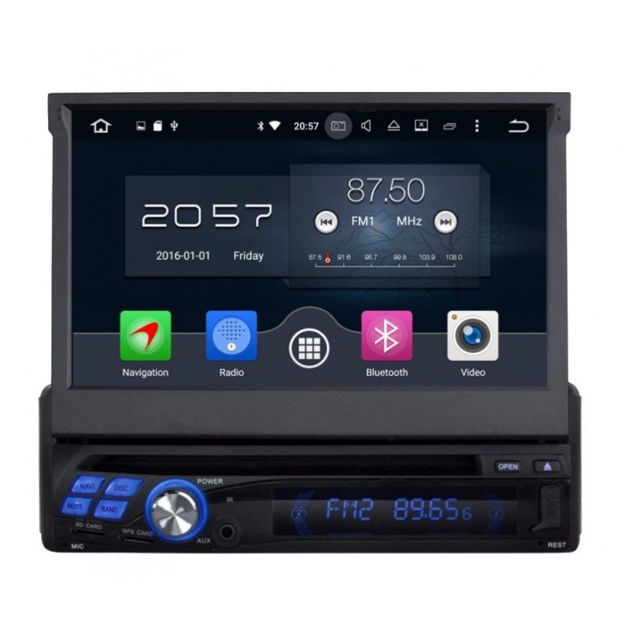 GPS Radio DVD 1 DIN Android 8,0 