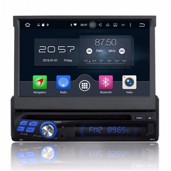 GPS Radio DVD 1 DIN Android 8,0 