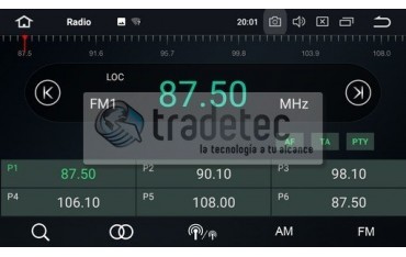 GPS Radio DVD 1 DIN Android 8,0 