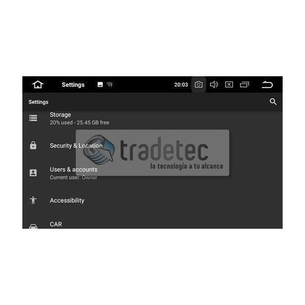 GPS Radio DVD 1 DIN Android 8,0 