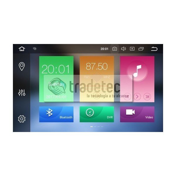 GPS Radio DVD 1 DIN Android 8,0 