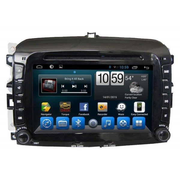 Radio navegador GPS Fiat 500 Android 13 TR2893