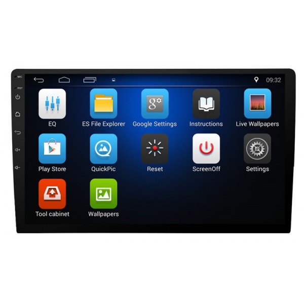 Radio GPS 10,1 pulgadas Android 1 DIN