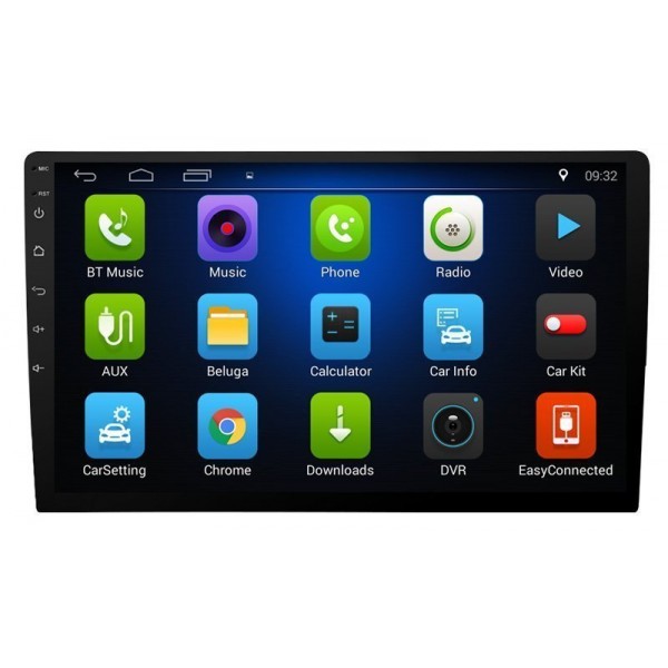 Radio GPS 10,1 pulgadas Android 1 DIN