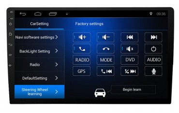 Radio GPS 10,1 pulgadas Android 1 DIN