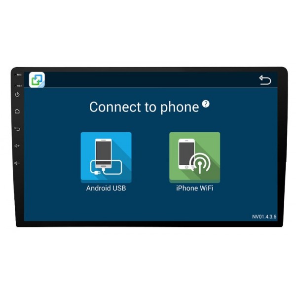 Radio GPS 10,1 pulgadas Android 1 DIN