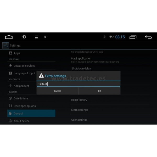 Radio GPS 10,1 pulgadas Android 1 DIN