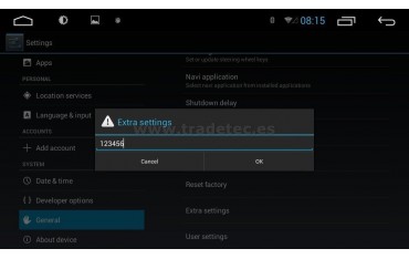 Radio GPS 10,1 pulgadas Android 1 DIN