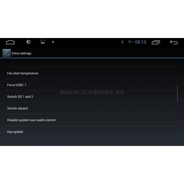 Radio GPS 10,1 pulgadas Android 1 DIN