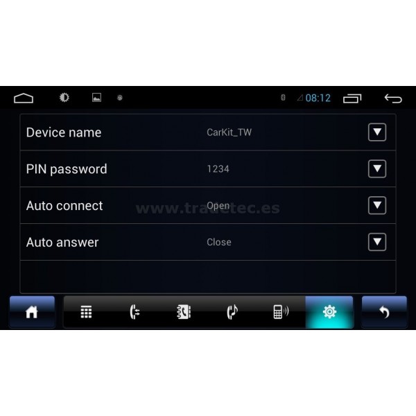  Radio GPS Android 8,1 multi táctil 2 DIN REF:TR2988