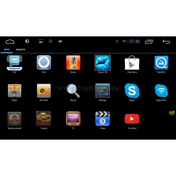  Radio GPS Android 8,1 multi táctil 2 DIN REF:TR2988