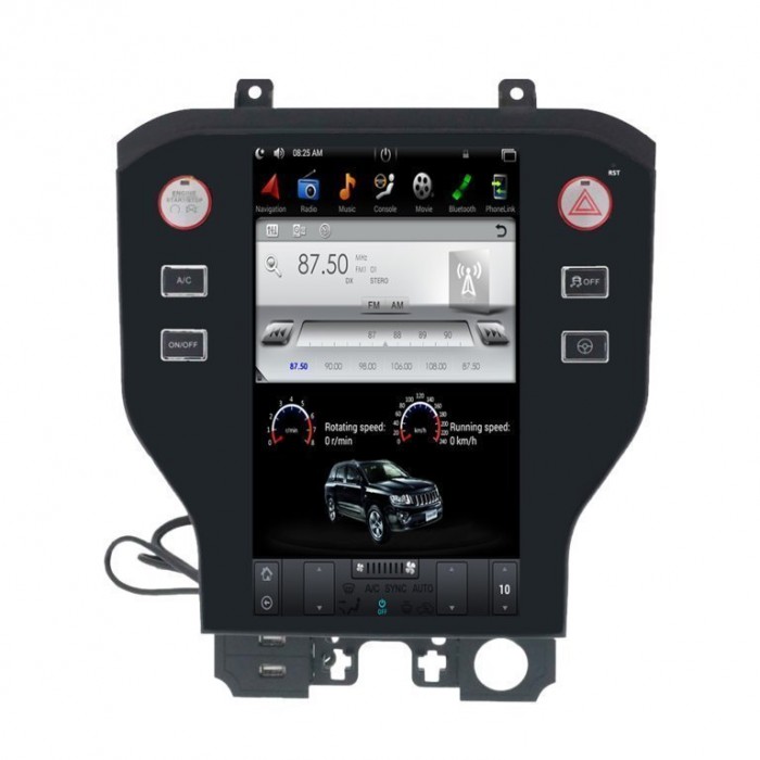 TESLA STYLE Ford Mustang gps 