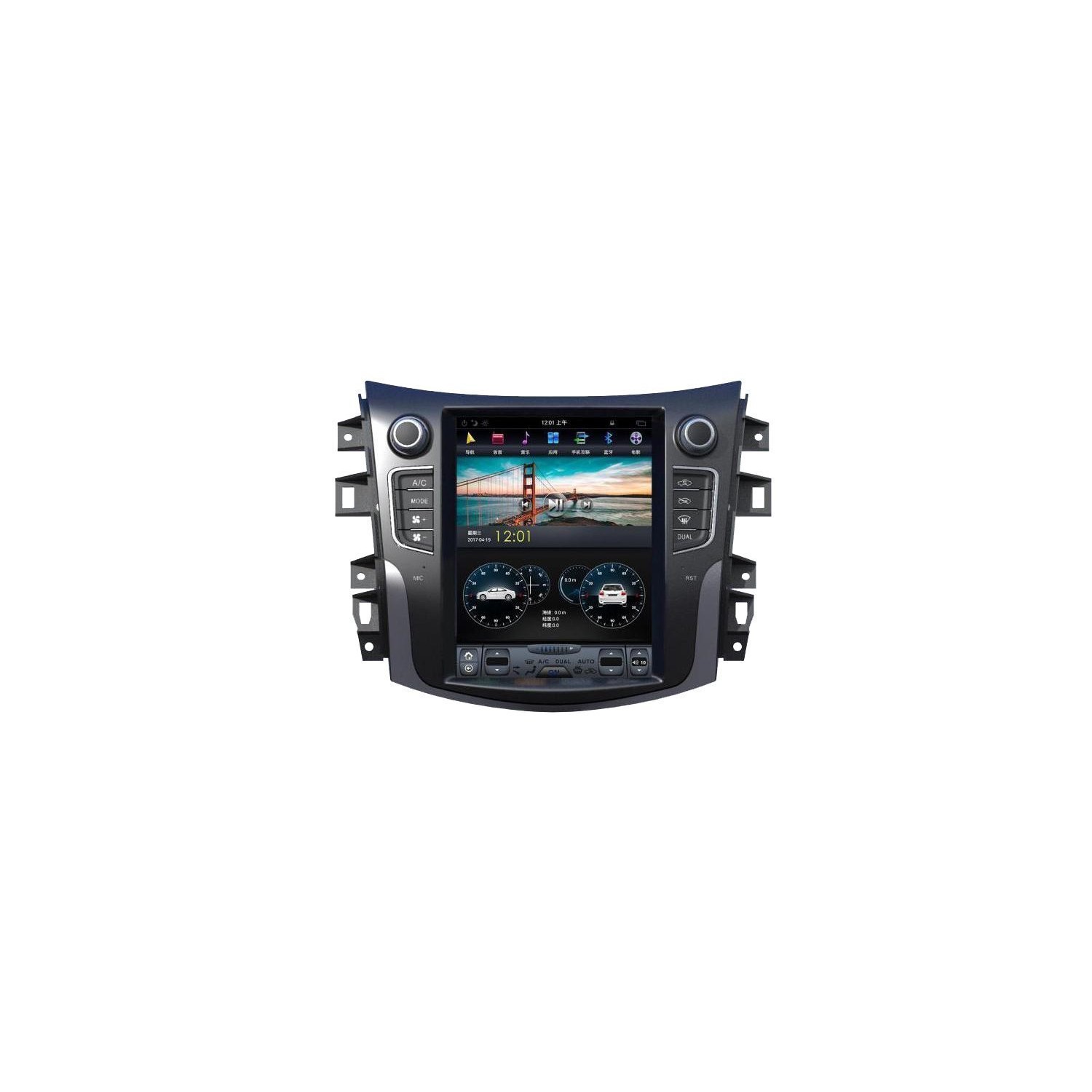 TESLA STYLE Nissan Navara gps