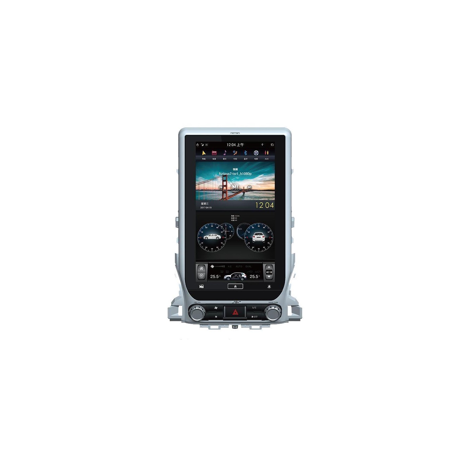 TESLA STYLE Land Cruiser LC200 gps