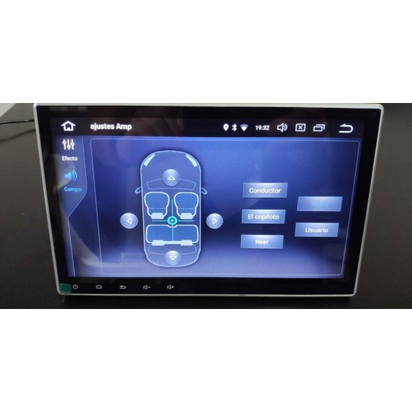 Radio GPS 1 din 10,1 pulgadas OCTA CORE Android