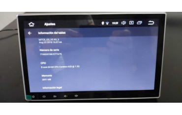Radio GPS 1 din 10,1 pulgadas OCTA CORE Android