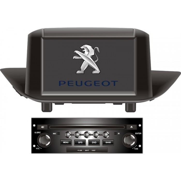 Radio Monitor 7" GPS 4G LTE Peugeot 308 Android