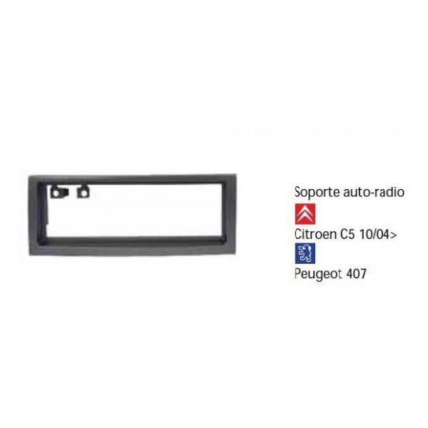 Soporte auto radio Citroen C5 10/04-, Peugeot 407 Ref: TR449